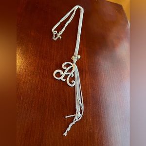 Long initial necklace